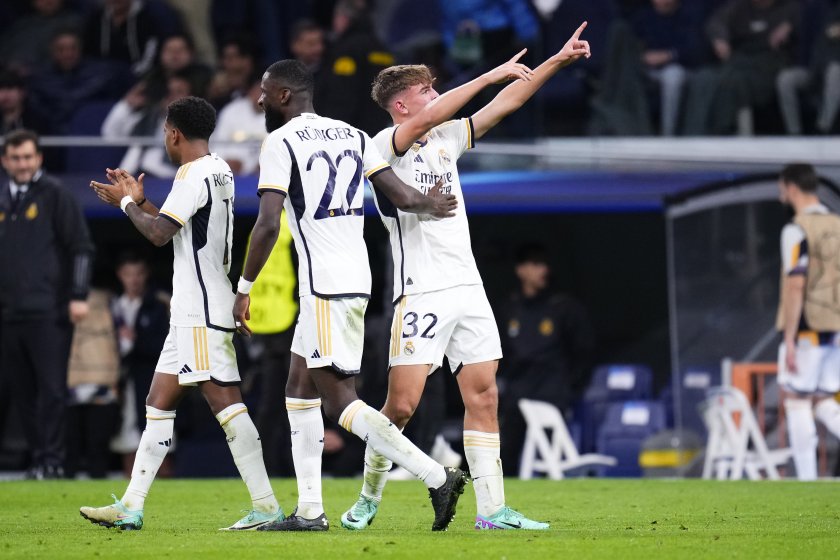 Реал Мадрид обърна Наполи и си осигури челната позиция в група "С" в Шампионска лига