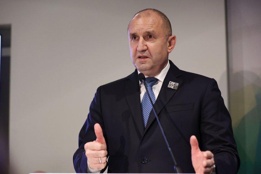 Президентът Радев ще направи изказване на Срещата на върха за климата в Дубай