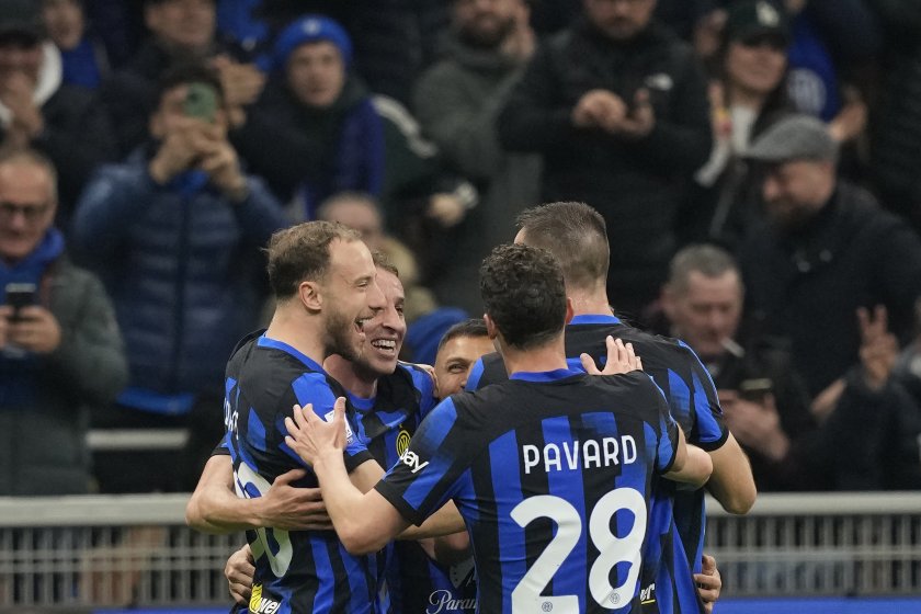 Интер крачи уверено към Скудетото, откъсна се на 15 точки пред Ювентус