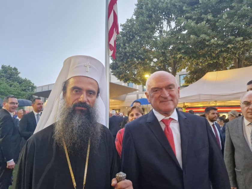 Патриарх Даниил присъства на прием в посолството на САЩ у нас