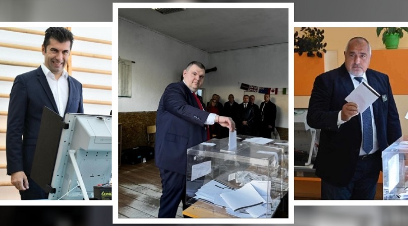 ЛИДЕРИТЕ ЗА ВОТА: Пеевски гласува за по-добра България, Петков за различна, Борисов – за стабилност (СНИМКИ)