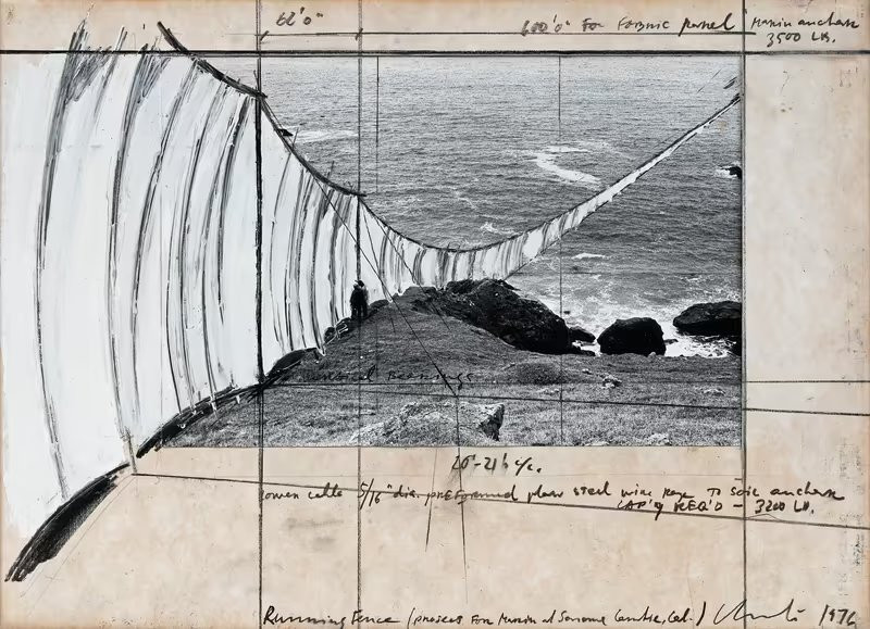 В Калифорния отбелязват 50-годишнината от емблематичната „Бягаща ограда“ на Кристо и Жан-Клод